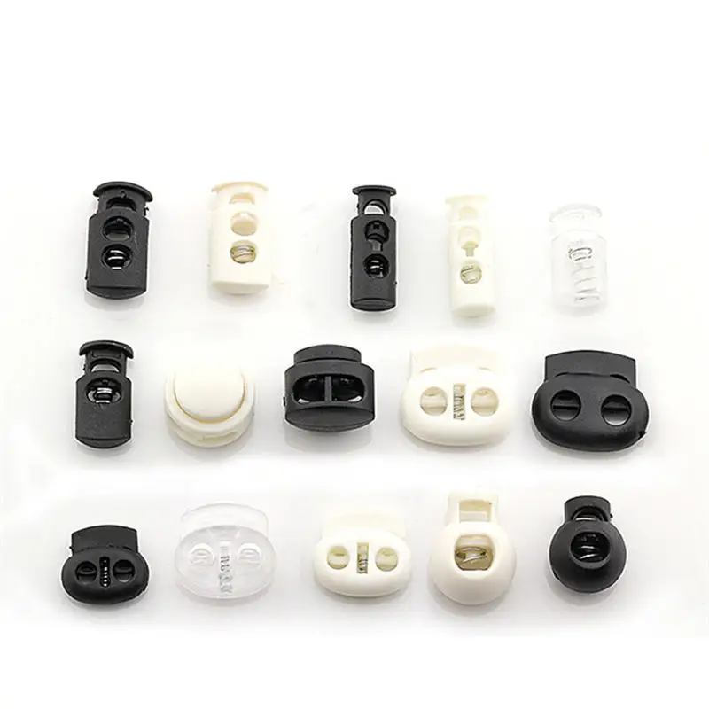 50 шт. 5 форм пластиковый нейлоновый шнур пружинная пряжка с отверстием одежда