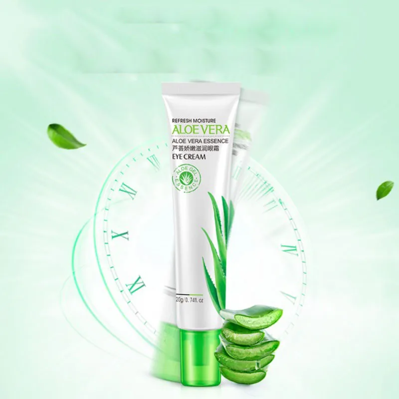 2 шт. новый натуральный крем для глаз с алоэ вера против морщин старения черный