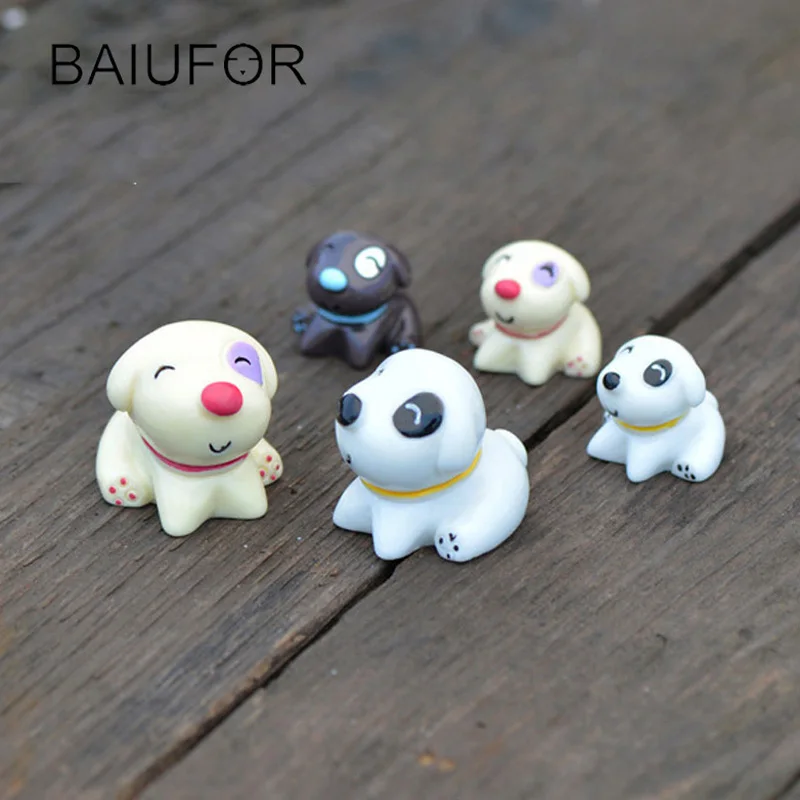 BAIUFOR щенок и собакастатуэтки декор для дома Сказочный Сад миниатюры мини-сад