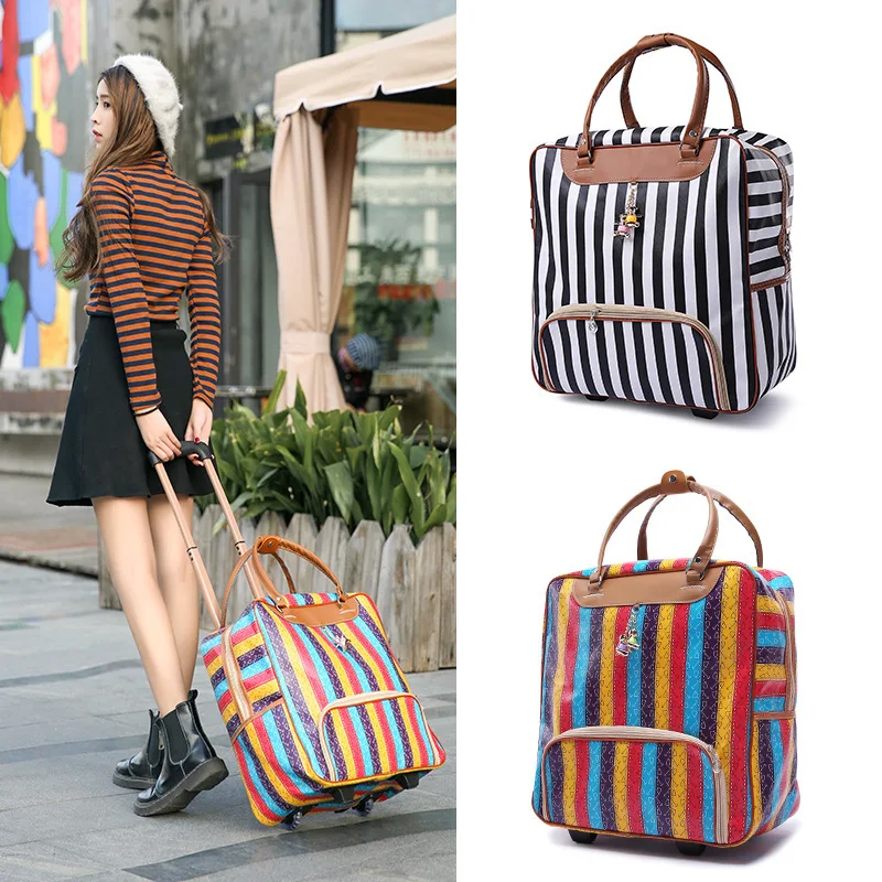 

Women's Suitcase Suitcase, Waterproof Cabin Oxford Cloth, Trolley Car, Hand Luggage, Trailer Box, Universal Wheel Trolley Case