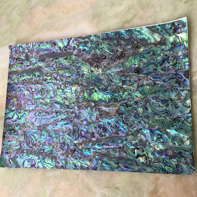Гибкий ламинат из перламутрового ламината Новой Зеландии abalone paua shell, листовой шпон, самоклеящаяся наклейка, размер 140 мм/мм