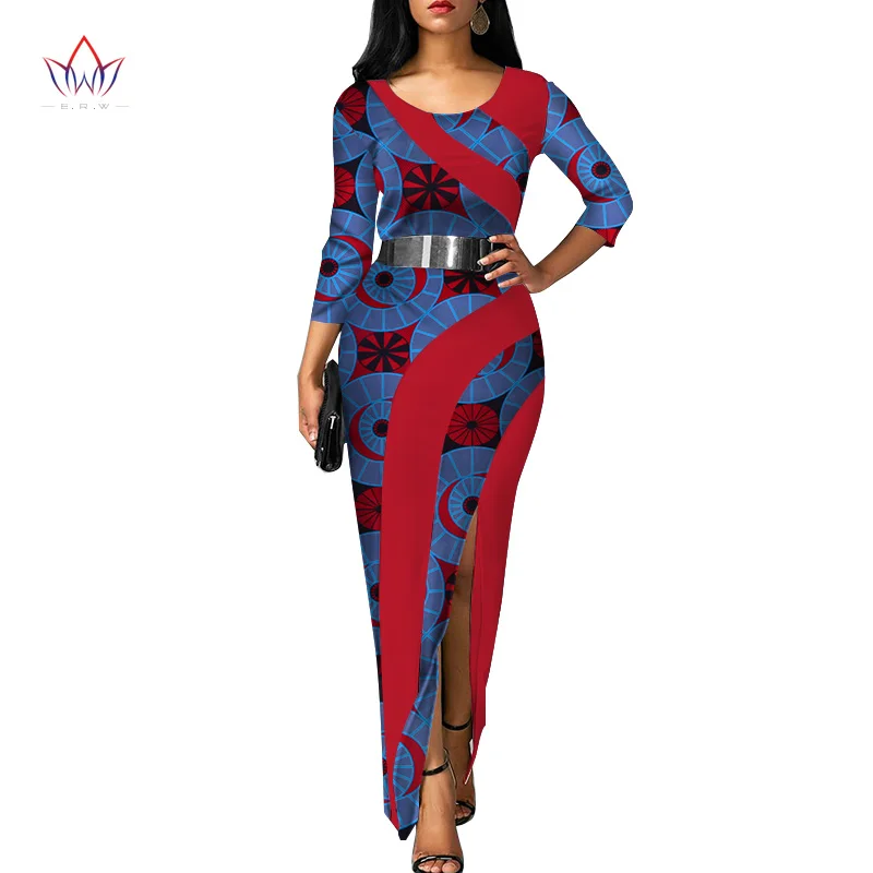 Vestidos африканские женские платья новая мода элегантная африканская одежда Дашики размера плюс сексуальные вечерние платья WY3120