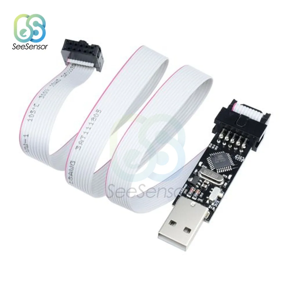 Модуль загрузки USBASP AVR программатор USBISP USB ISP ASP ATMEGA8 ATMEGA128 поддержка Win7 64K с 10