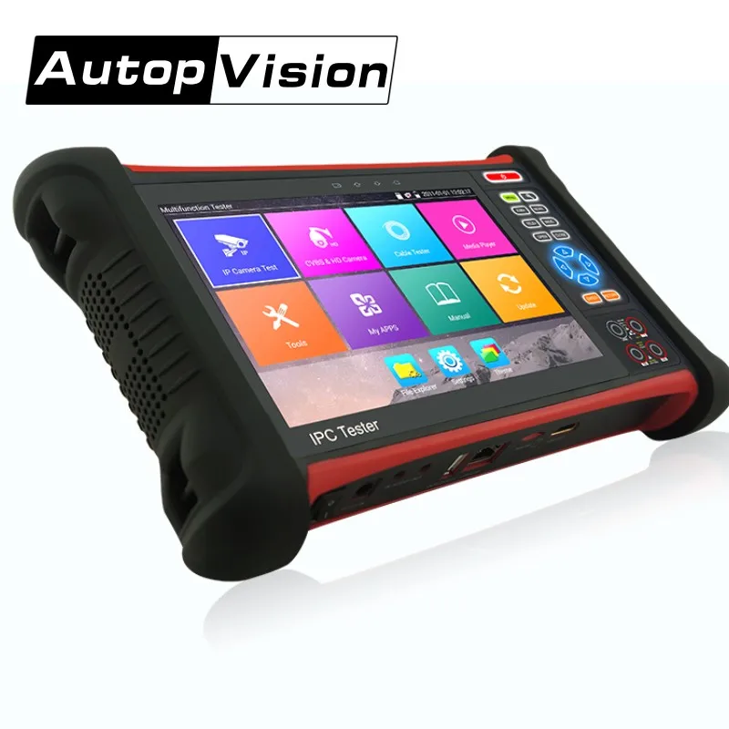 DHL X9 8 дюймов H.265 4 к 8MP ip-камера тестер 2 к сенсорный экран TVI CVI AHD SDI CVBS CCTV тестер монитор с TDR, кабель tracer