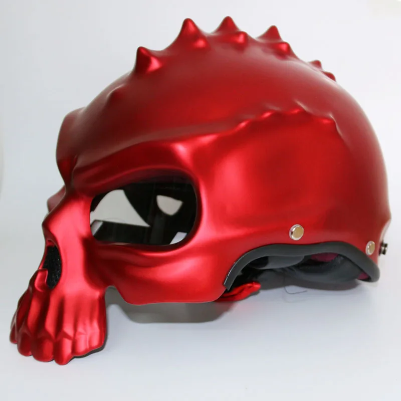 Прямая продажа со склада Masei 489 Череп мотоциклетный шлем на половину лица Capacetes Casco