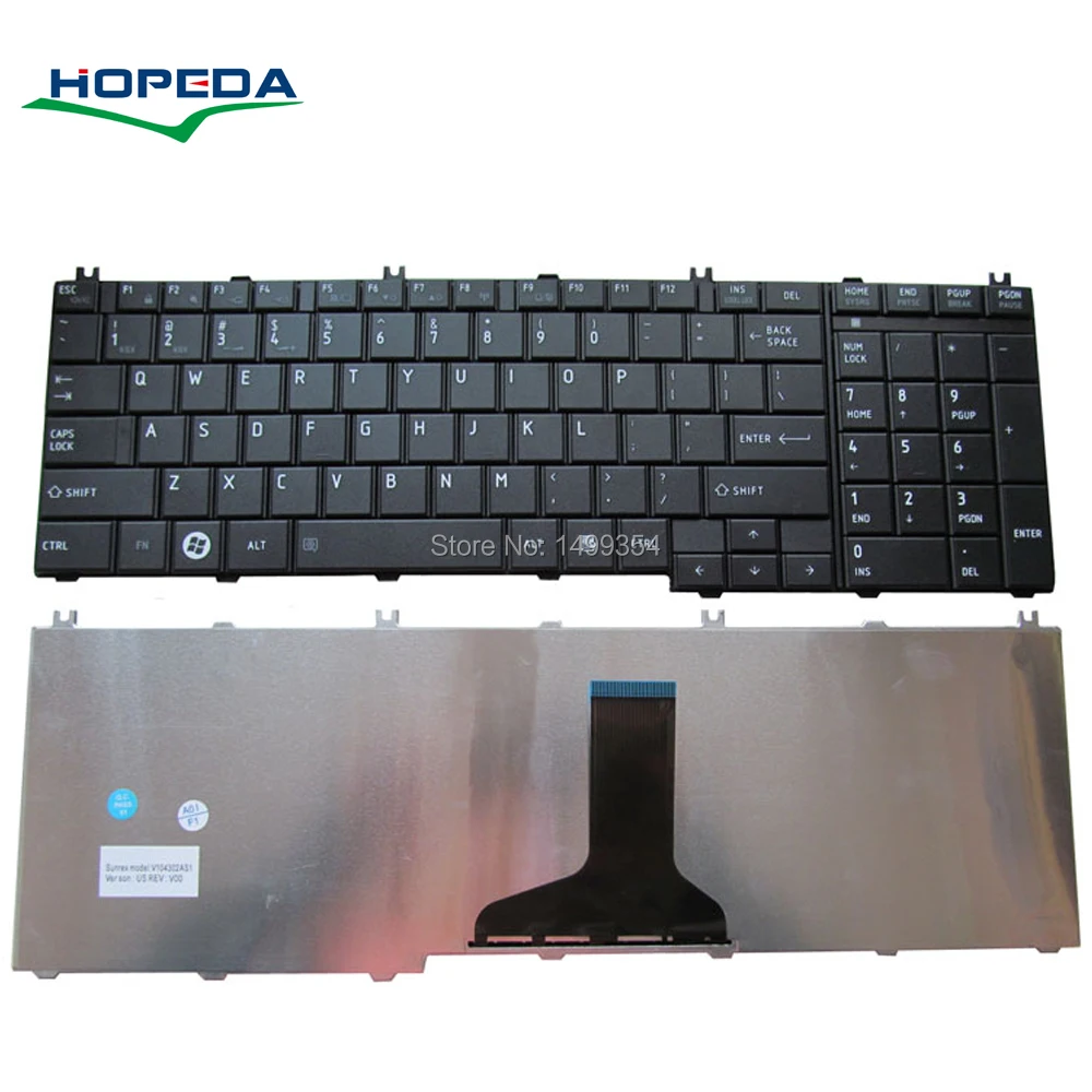 Новая клавиатура для ноутбука Toshiba C660 C650 C650D L650 L655 C655 L750 L755 L660 L675 замена