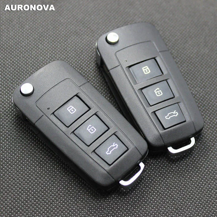 AURONOVA новый улучшенный раскладной ключ для Toyota Yaris Highlander Camry 3 кнопки