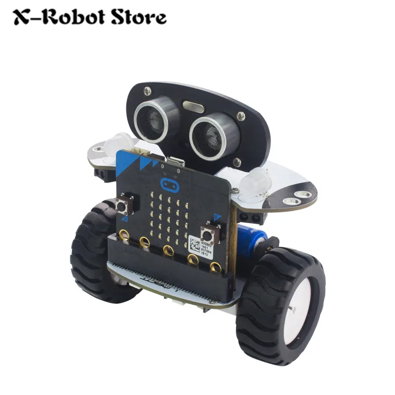Full set DIY Micro: бит робот Arduino DIY Qbit Программирование интеллектуальная машина дистанционного управления для детей робот игрушка мини автомобиль - Цвет: Full set