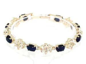 Free shipping Fashion prom jewelry Mexican Blue Opal&ampWhite Crystal Silver Plated Bangle Bracelet | Украшения и аксессуары