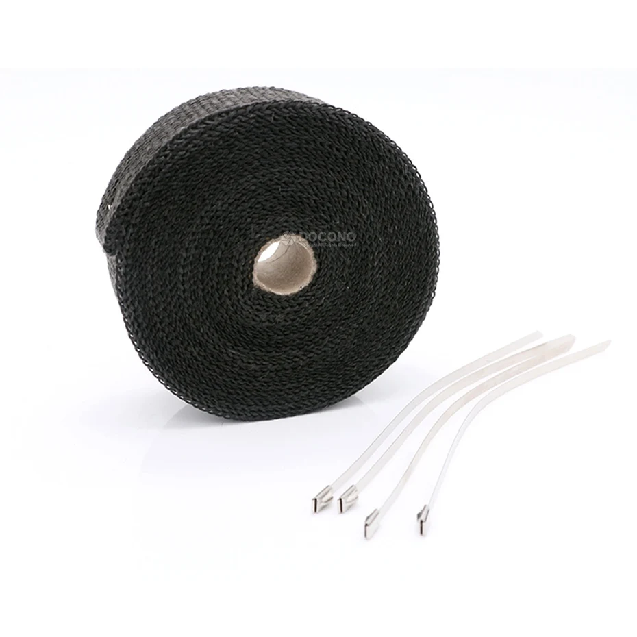 Motorcycle Exhaust Pipe Heat Insulation Fiberglass Wrap FOR SUZUKI DL 650 GSX-S750 SV HAYABUSA GSX 1300R 250R GN 125 | Автомобили и