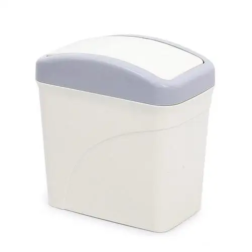 Large rectangular wh Пластиковые мусорные ящики, 6 цветов, ручка, мусорное ведро, мусорное ведро, креативная Бытовая мини-мусорная корзина, Настольная бумага, кухонные ящики для хранения - Цвет: Large rectangular wh