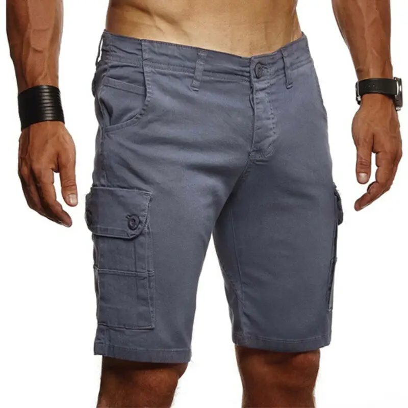Мужские летние свободные рабочие шорты повседневные спортивные до колена с