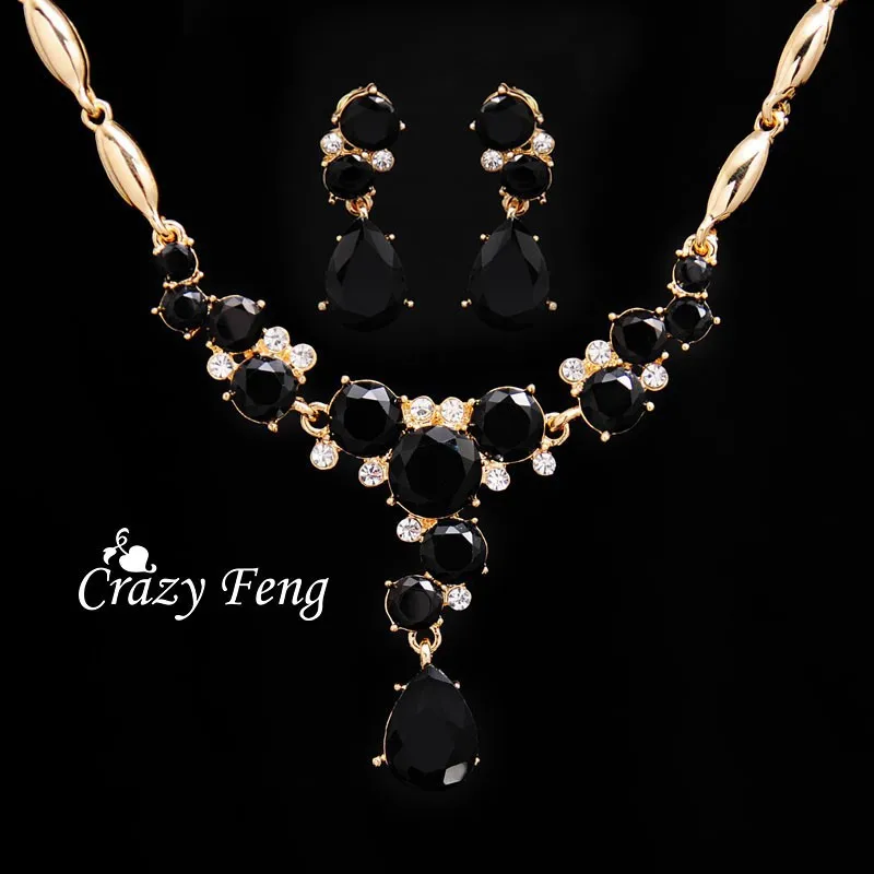 Crazy Feng (Лея фенг) и выше Новая модная женская золотого цвета хрустальные стразы