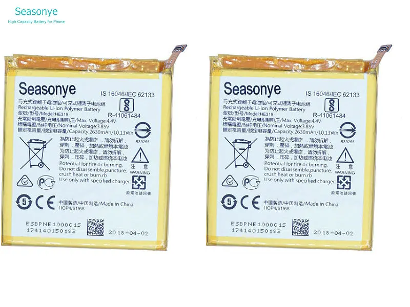 Seasonye 2630mAh / 10.13Wh HE319 телефонный Сменный аккумулятор для Nokia 3 TA 1020 1038 1028 1032 2