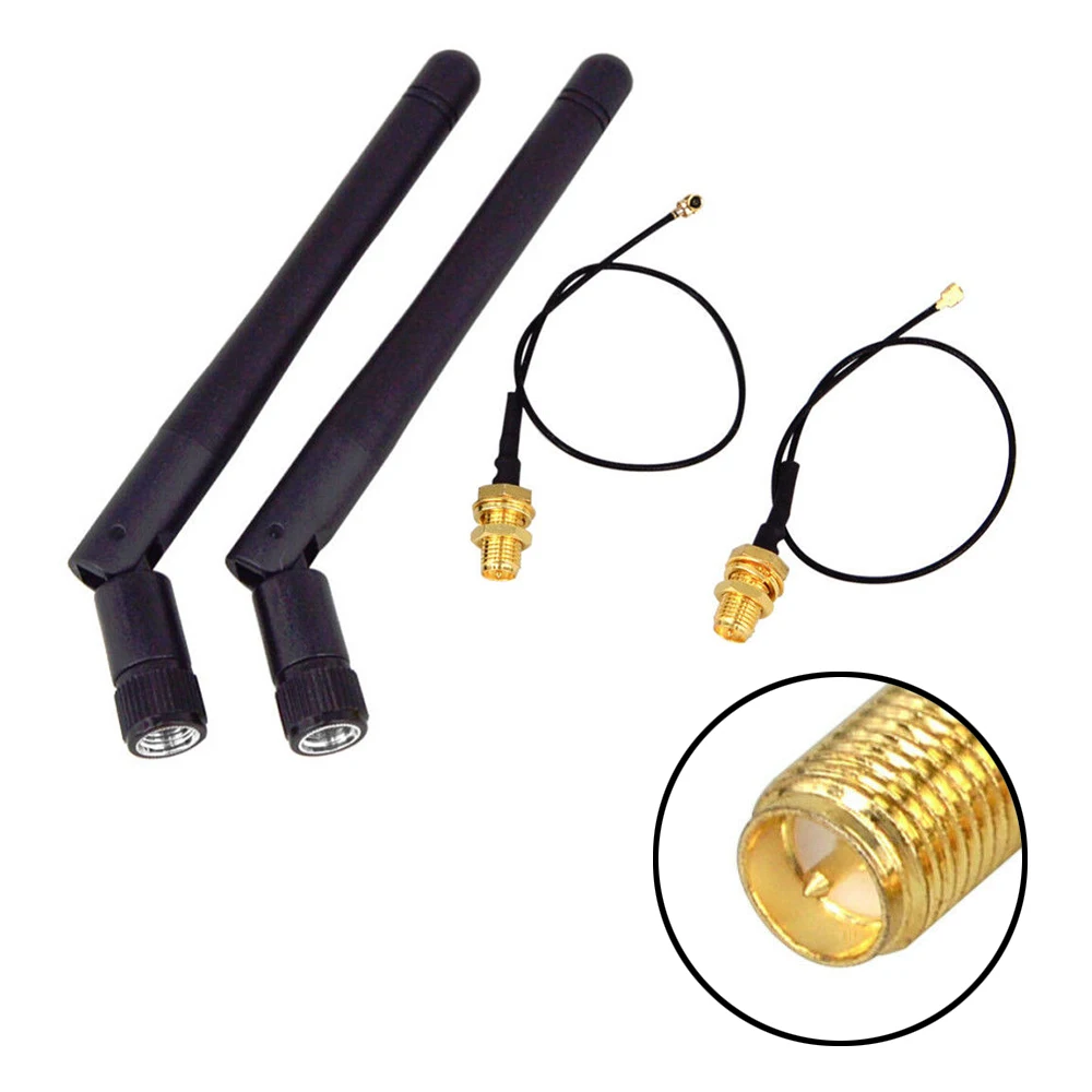 Wecast 2 4 ГГц WiFi антенна RP SMA мужской беспроводной маршрутизатор с 25 см PCI UFL IPX к