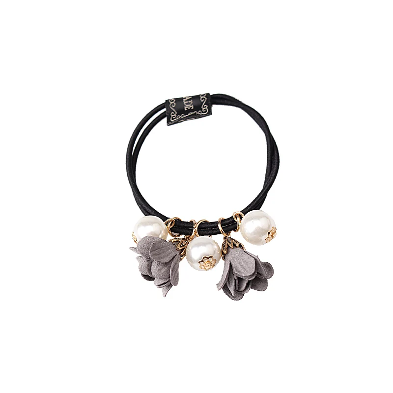 M MISM Girls Fashion Floral Elastic Hair Bands Perfect Quality Accessories for Women Scrunchy Pearls Rubber Ornaments | Детская одежда