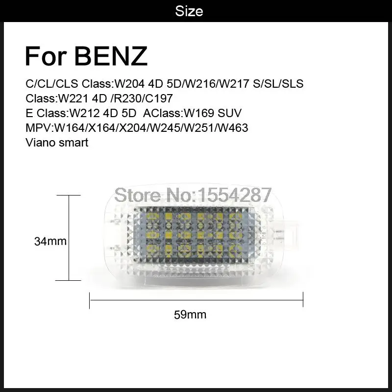 2 шт. светодиодный дверной светильник пригодный для Mercedes Benz W204 C SLS GLK CLK W212 W221 SL GL ML
