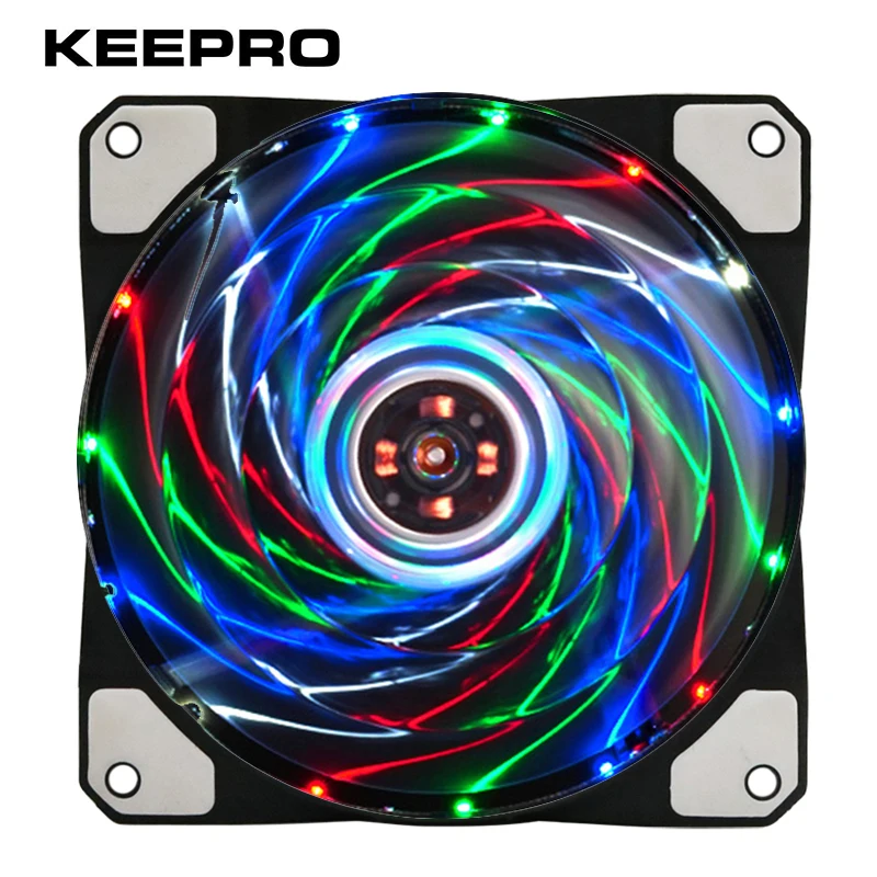 KEEPRO оригинальный 15 огни бесшумный вентилятор 3Pin/4Pin кулера радиатора 12 В