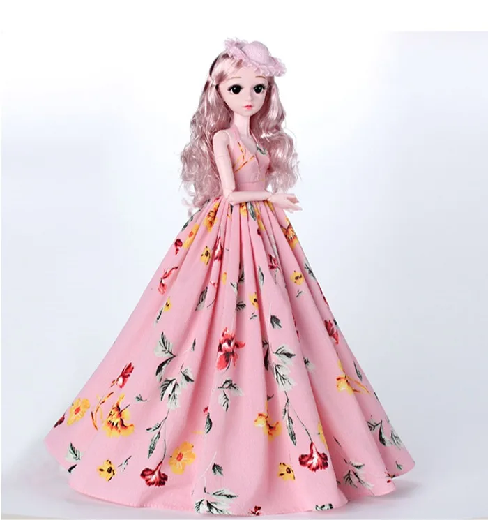 1 шт. Одежда для кукол Аксессуары Одежда для 60 см BJD куклы игрушки для девочек мода длинное платье Аксессуары куклы игрушки
