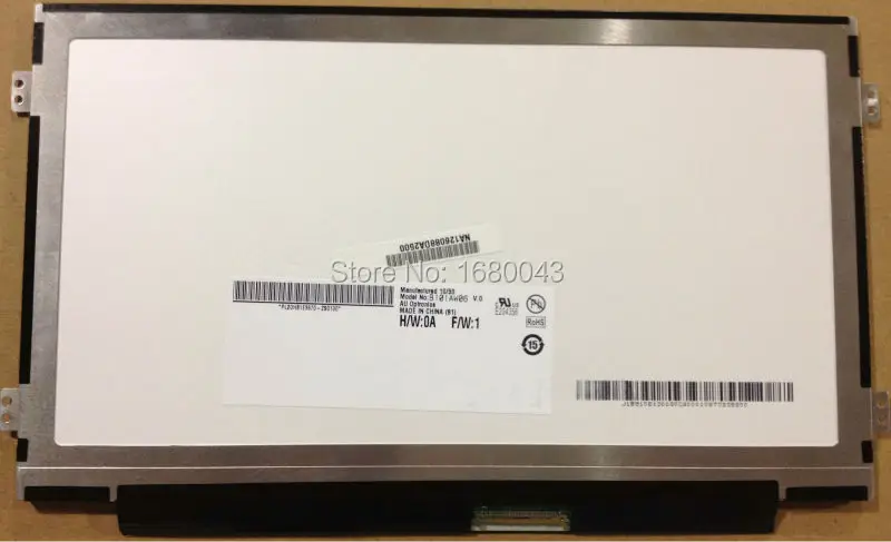 B101AW06 V.0 V.1 подходит для M101NWT2 R5 BA101WS1 100 LTN101NT05 LTN101NT08 N101L6 L0D B101AW02 1024X600 SLIM|b101aw06 v.0|b101aw06