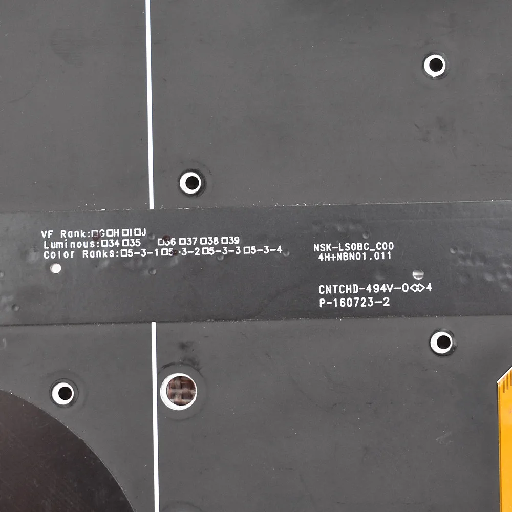 Клавиатура для XPS 13 9343 9350 15 7547 7548 US с подсветкой без рамки Черная|Клавиатуры