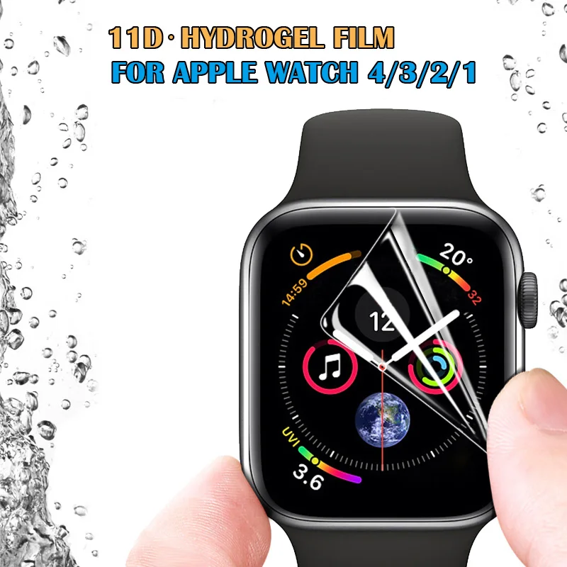 Гидрогелевая пленка для Apple Watch Series 4 40 мм 44 мм мягкая полноразмерная Защитная пленка для Iphone Watch 3 38 мм 42 мм
