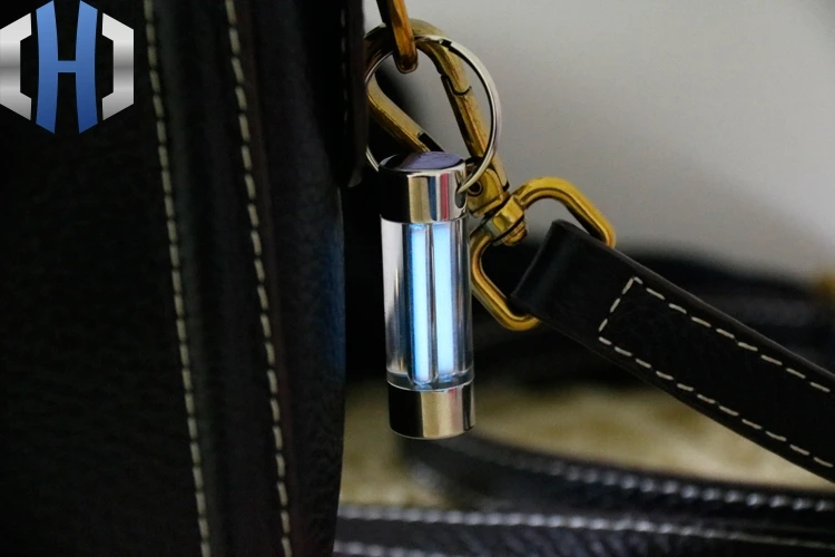 Кольцо для ключей Tritium Tube двойное кольцо трубка самоосвещающаяся флуоресцентная