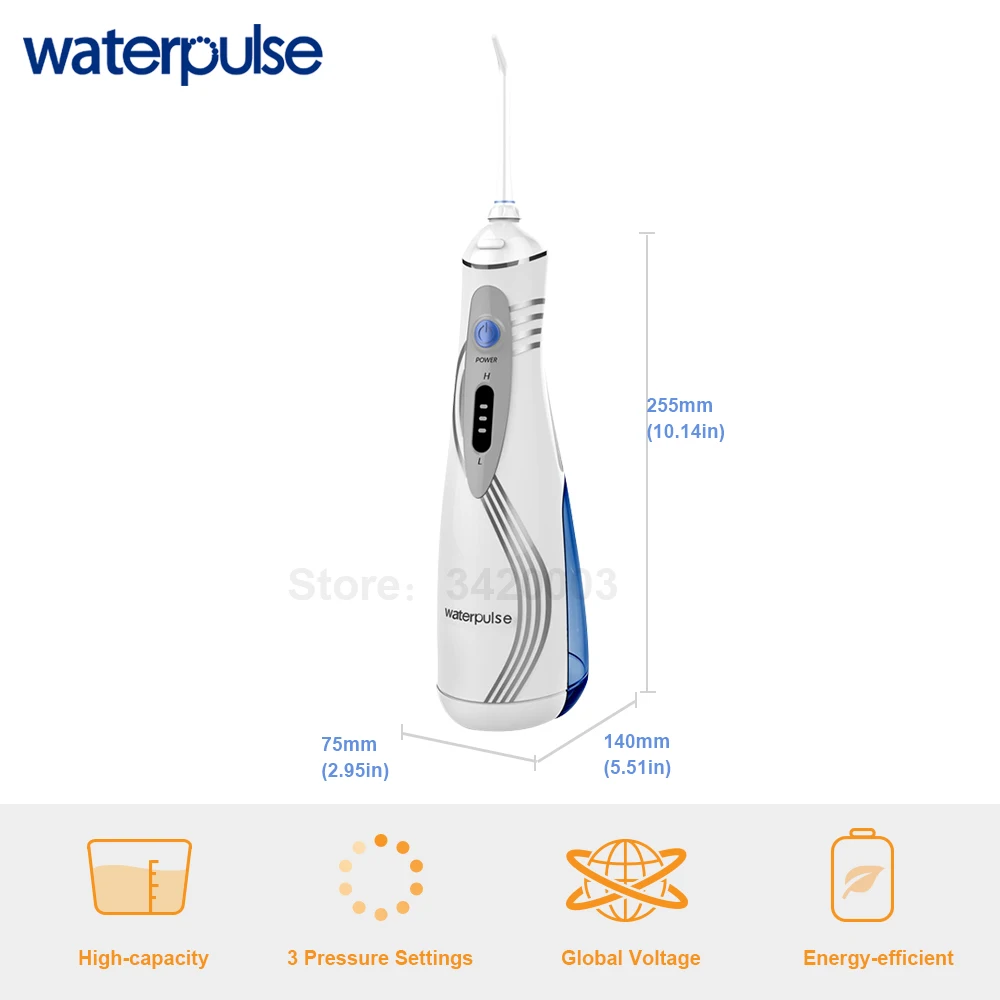 Ирригатор для полости рта Waterpulse V400P Портативный Стоматологический с 4