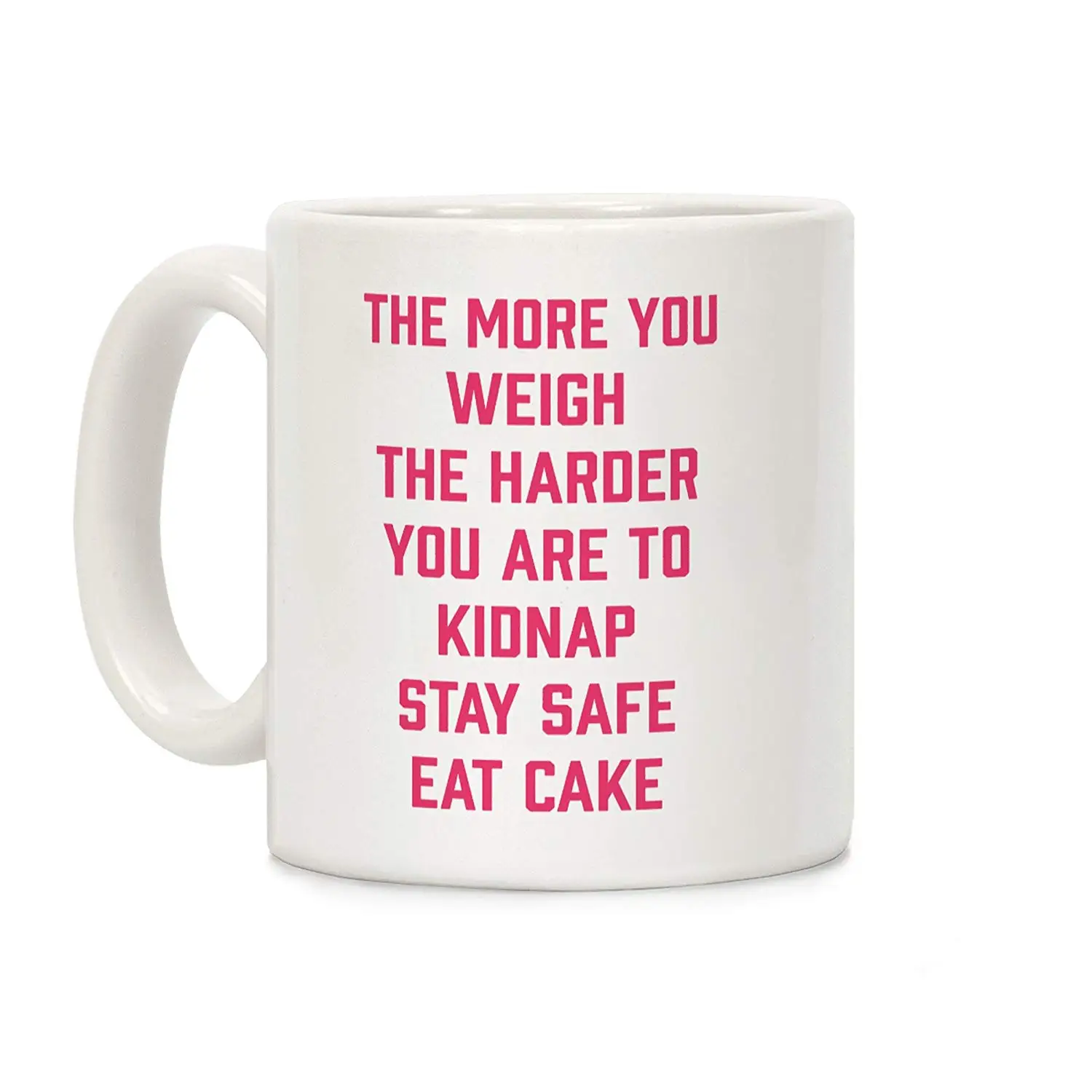 Керамическая кофейная кружка Keep Safe Eat торт белая 11 унций|Кружки| |