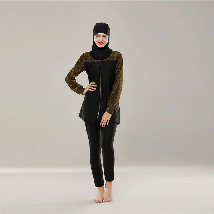 Мусульманский купальник Burkini ислам скромный купальный костюм пляжное бикини |