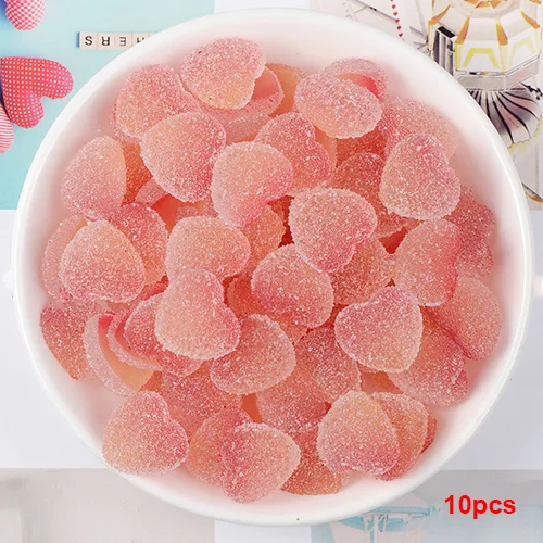 Red 10pcs Happy monkey 5 шт./10 шт./упак. слизь талисманы игрушки Смола любовь конфеты принадлежности дополнение наполнитель для пушистого прозрачного облака слизи DIY ремесла - Цвет: Red 10pcs