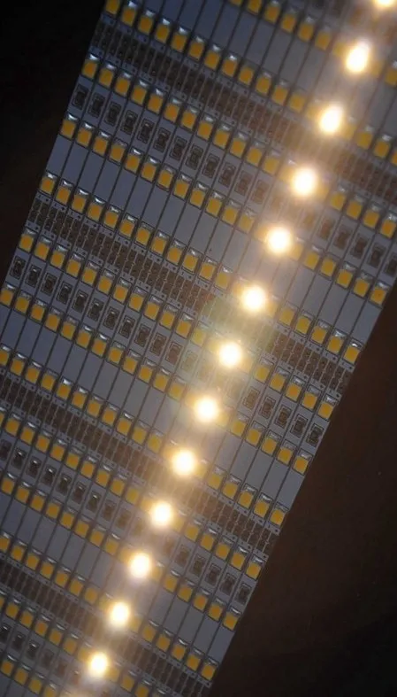 4 мм ширина яркости 50 шт * 100 см Заводская оптовая продажа DC 12V 72 SMD/120 smd 2835 LED жесткая