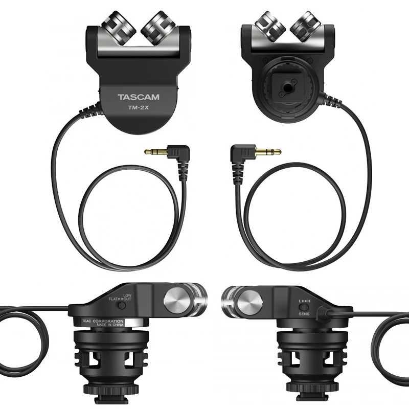 Оригинальный стереомикрофон TASCAM для SLR камер с микрофоном функцией TM 2X|Микрофоны|