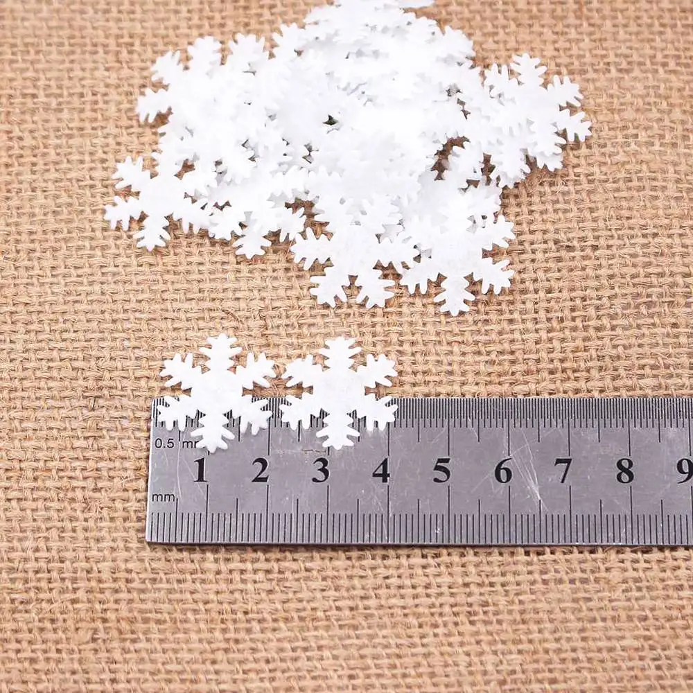 2cm 100 шт./лот, Рождественская Снежинка, для спальни, на стену, на окно, стеклянная наклейка, украшение для Новогоднего декора, подарки для детей, ручная работа, сделай сам - Цвет: 2cm