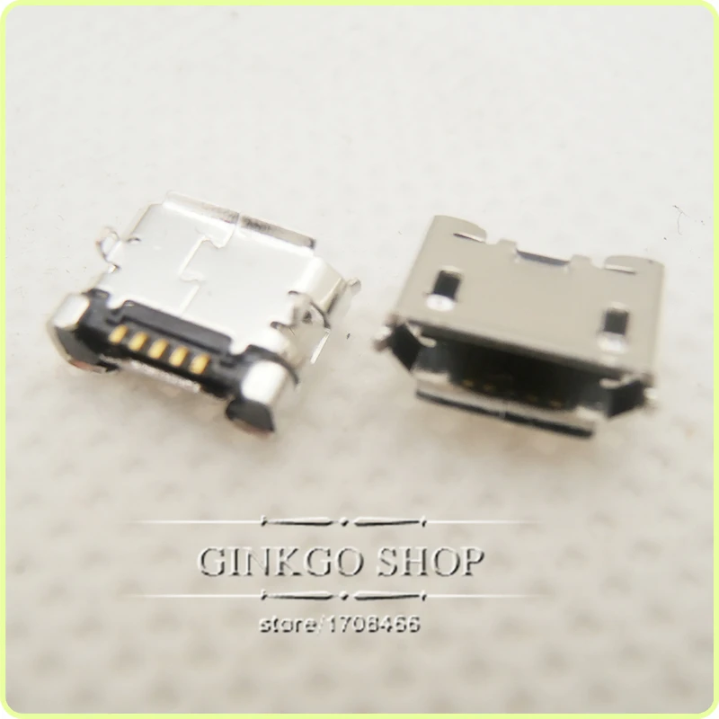 50 шт./лот планшетный ПК MINI USB Jack 5P мобильный телефон Micro коннектор 5pin 2 DIP foot
