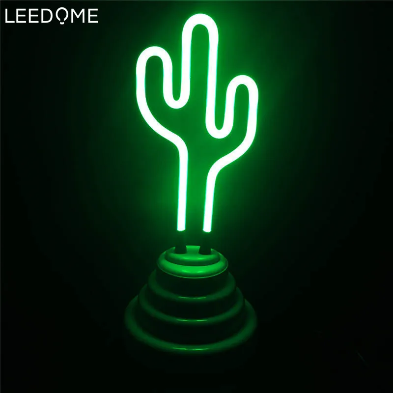 Leedome USB источник питания Праздничная Светодиодная лампа неоновое стекло ручной