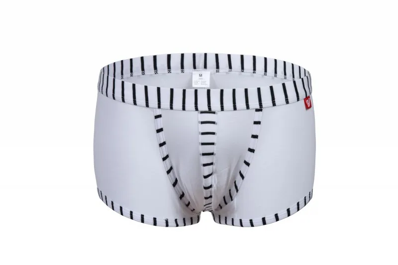 2017 Новый стиль WJ Брендовое мужское Гей Нижнее белье Чистый хлопок цветные полосы