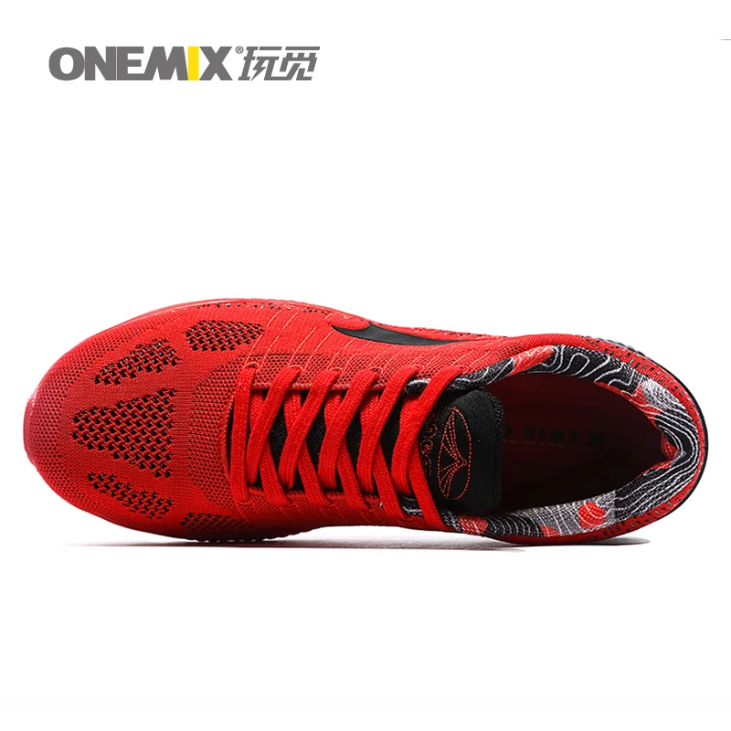 ONEMIX женская обувь для бега для женщин спортивные кроссовки красный Zapatillas теннисные Спортивные туфли уличные Прогулочные кроссовки 5,0