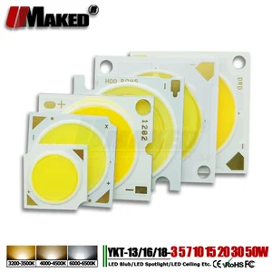 Светодиодные чипы COB 3, 5, 7, 10, 15, 20, 30, 50 Вт, 1313161618182828 диод SMD COB, светодиодные шариковые лампы Epistar 17x34mil светодиодный потолочного светильника сделай сам