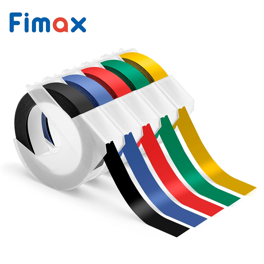 Fimax 10 p совместимый с DYMO 3D пластиковая этикеточная лента 520109 520102 9 мм для Dymo