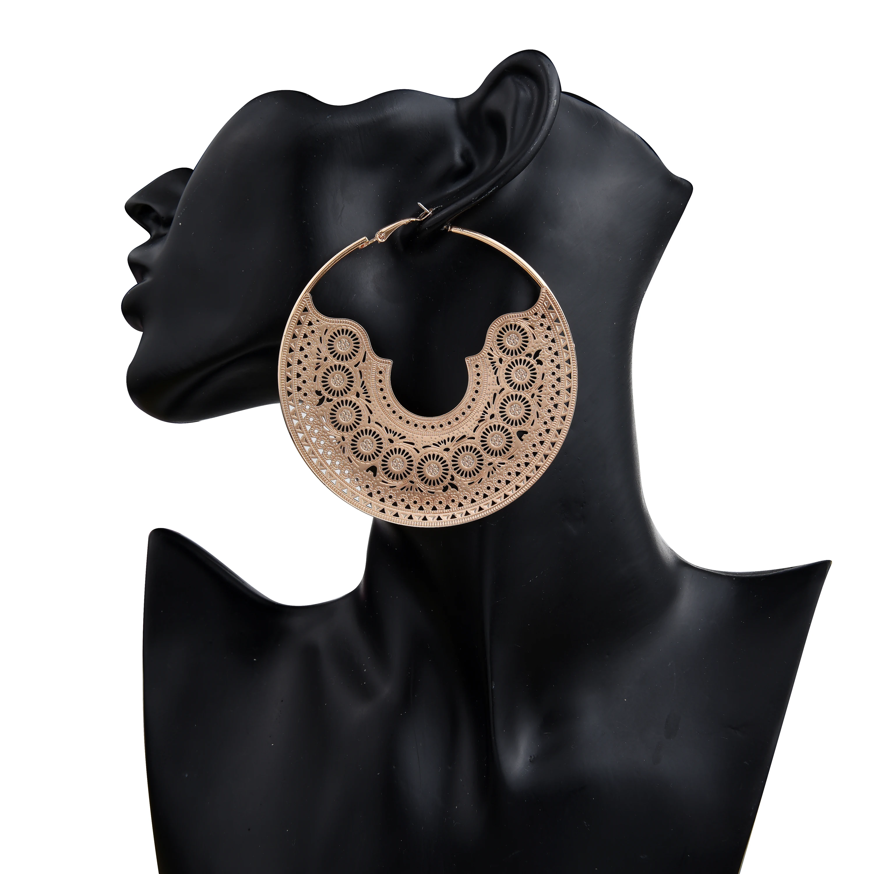 2019 богемные женские серьги ювелирные изделия Мода Лето Винтаж золотой круглые с