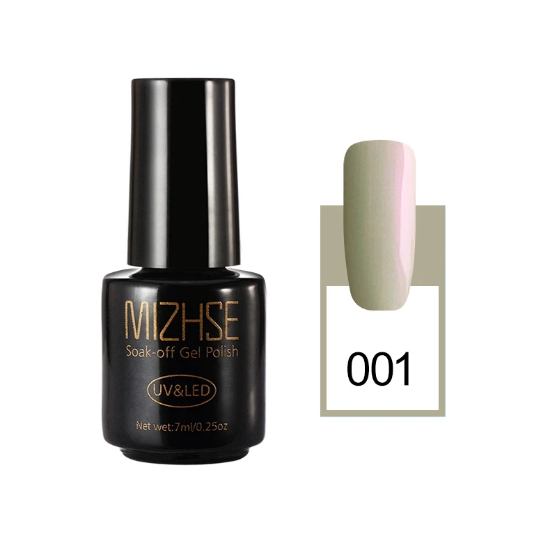 001 MIZHSE Silver Moon color Series Гель-лак 7 мл светодиодный гель паста для ногтей акрилгель-гель верхнее покрытие УФ-смола лак для ногтей с блестками - Цвет: 001
