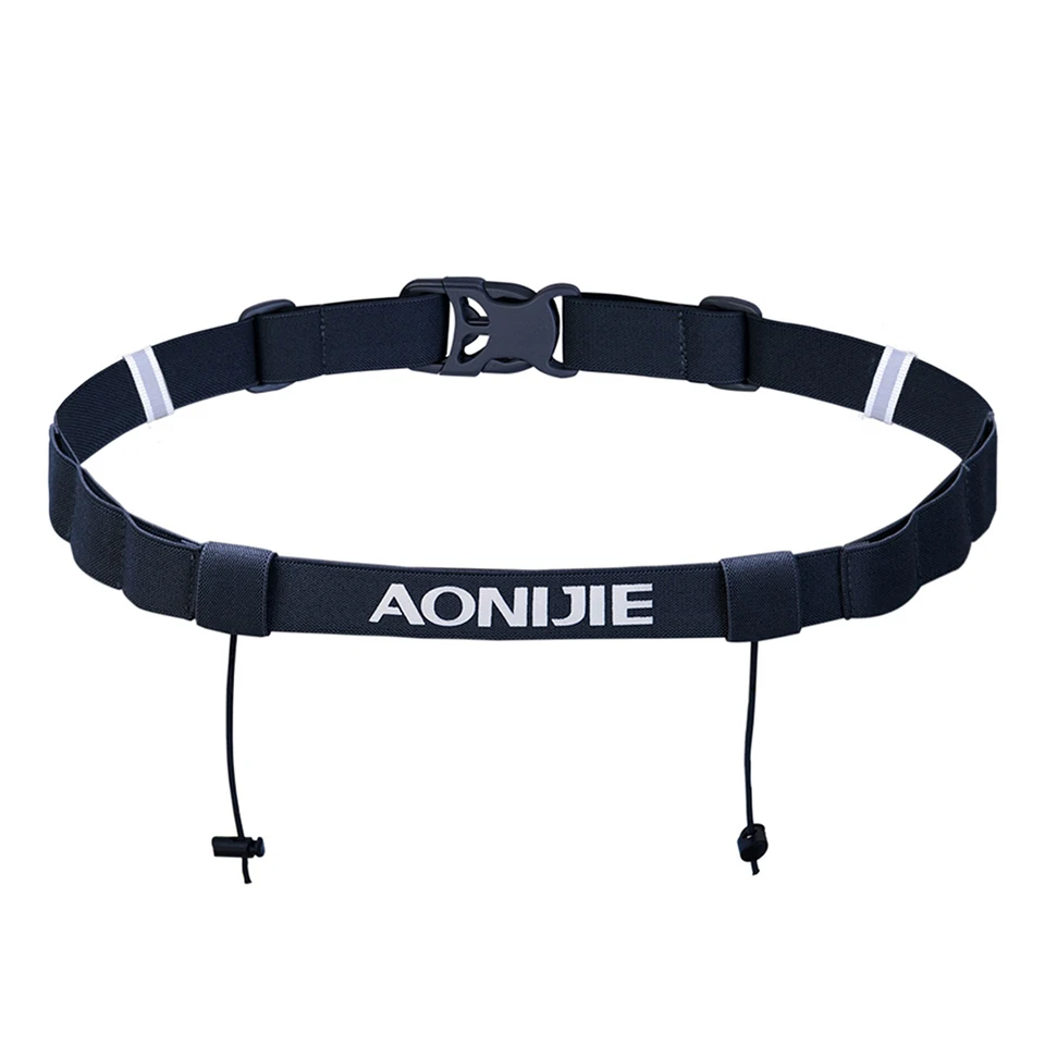 

AONIJIE Running Waist Belt Triathlon Marathon Race Number Belt With Gel Holder Running Belt Cloth Belt Motor Running Outdoor