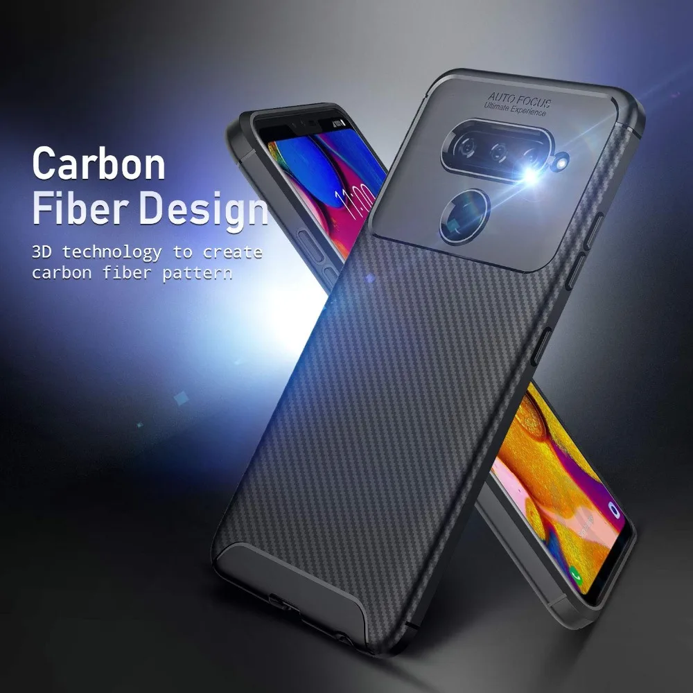Чехол для LG V50 V40 G8 G8s чехол thinq панцири Мягкий Силиконовый противоударный ТПУ чехол из углеродного волокна для LG Stylo 5 W10 W30 K40 K12 чехол