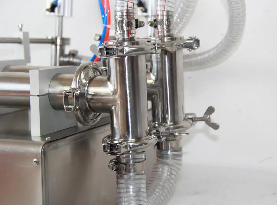 Машина для розлива жидкости пневматическая 316 нержавеющая сталь двойная головка