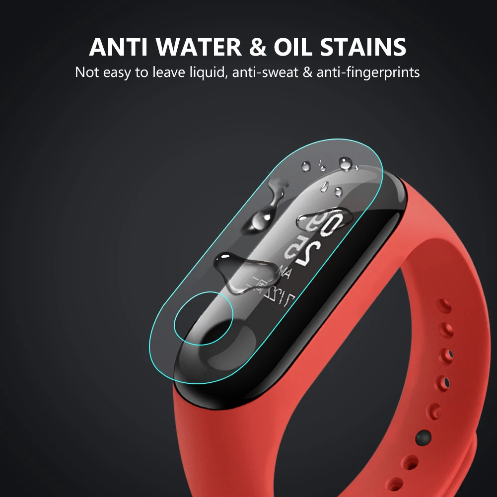 Анти Царапины нано ТПУ Защитная пленка Защита экрана для Xiaomi Mi Band 3 Смарт браслет