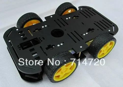 Бесплатная доставка 4WD умный автомобиль шасси комплект робот части для продажи |