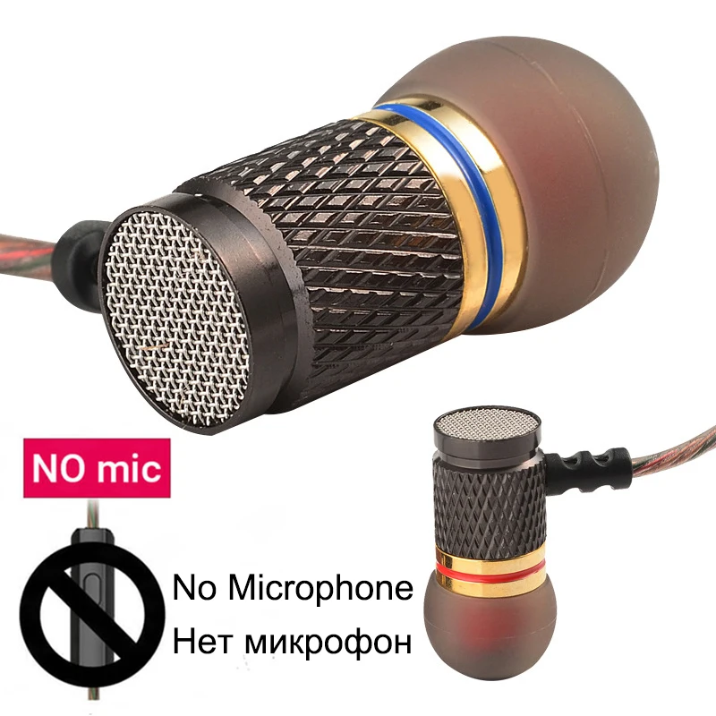 No Microphone KZ EDR1 Special Edition позолоченный корпус наушников С микрофоном 3,5 мм HD Hi-Fi в ухо Monitor стереонаушники бас для телефона - Цвет: No Microphone