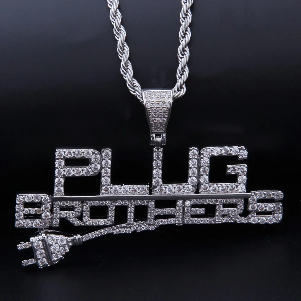 Ожерелье в стиле хип хоп BLING KING выполненное на заказ с кубическим цирконием
