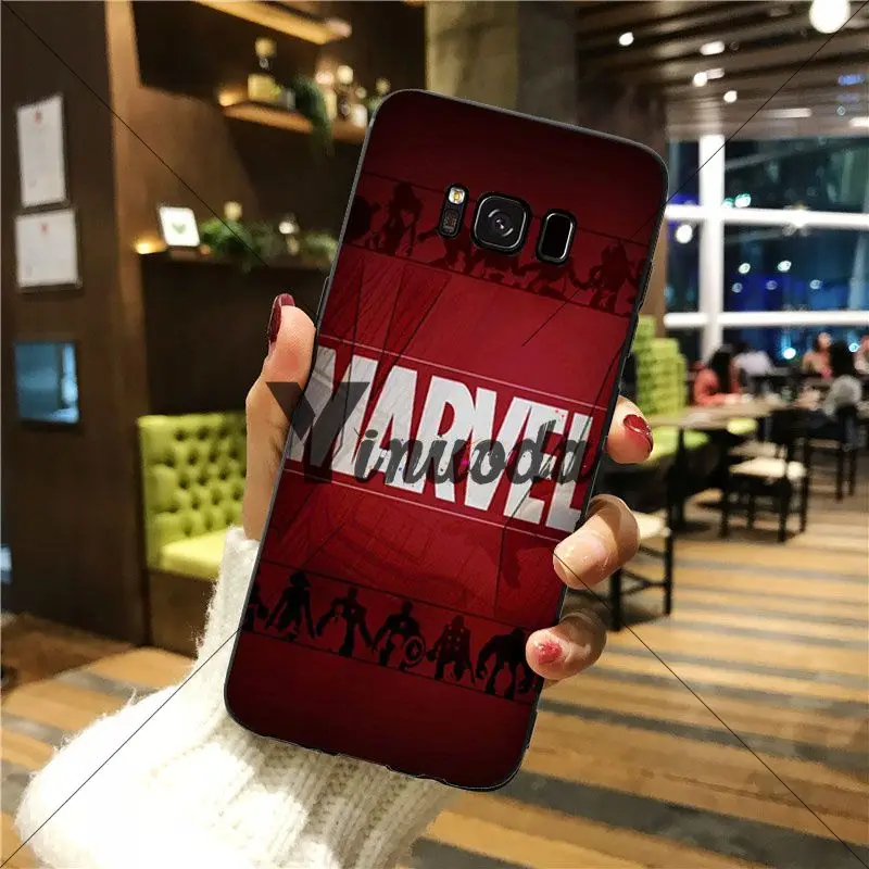 Модный дизайнерский чехол с логотипом Yinuoda Marvel Супермен Человек-паук Бэтмен